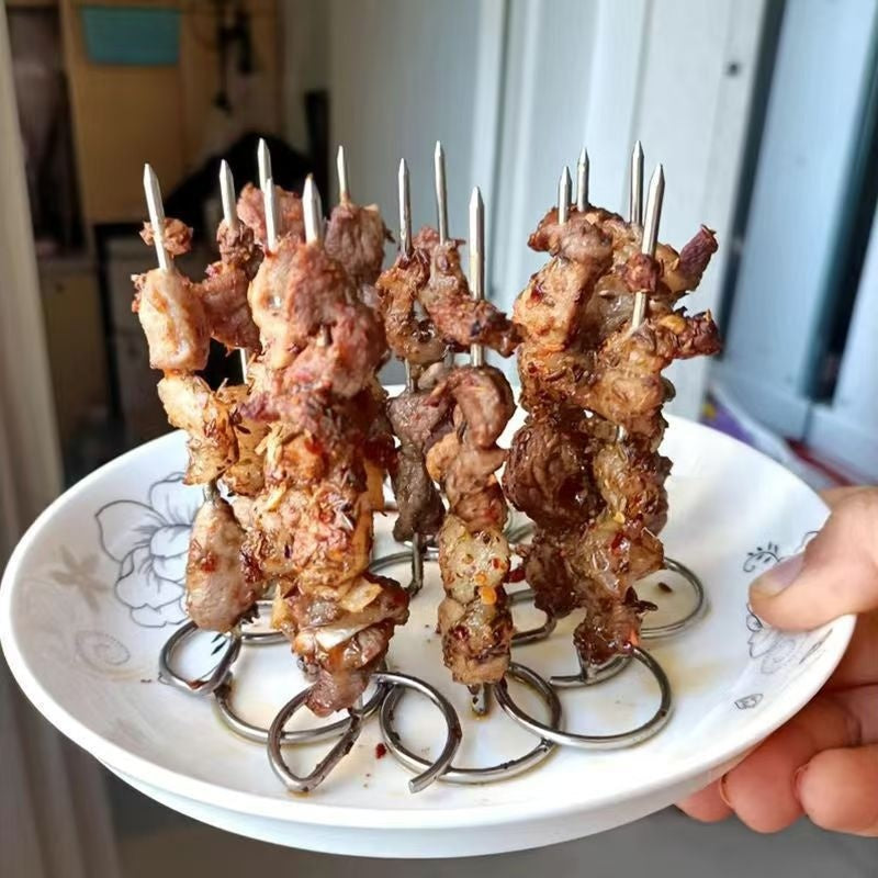 10 brochettes verticales inox pour AirFryer – vue détaillée