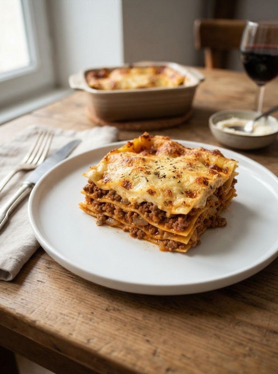 Lasagne maison, une des 40 recettes de l'eBook airfryer CrispiCraft