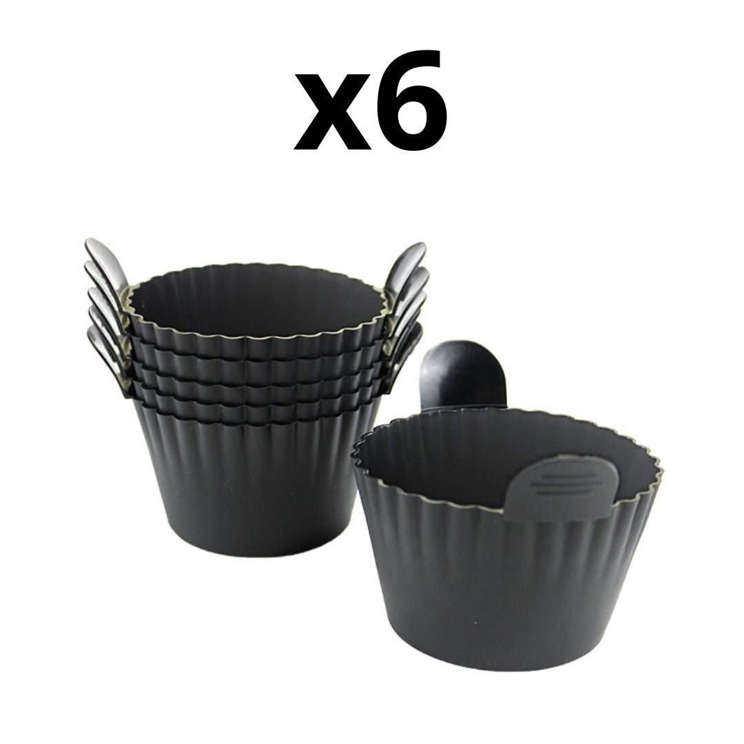 6 moules silicone à muffins pour AirFryer