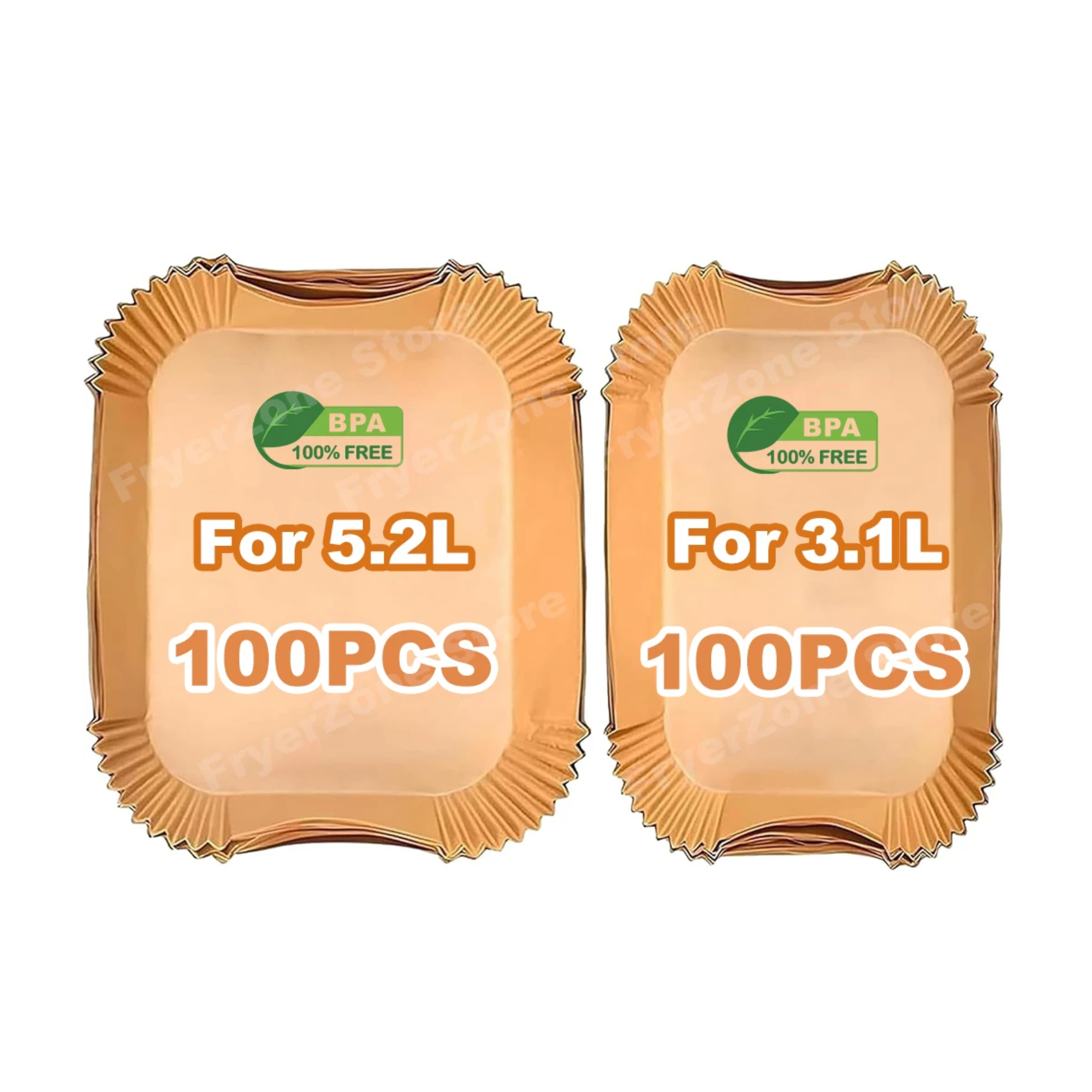 100 papiers cuissons pour MOULINEX - Easy Fry and Grill Dual XXL 8,3L