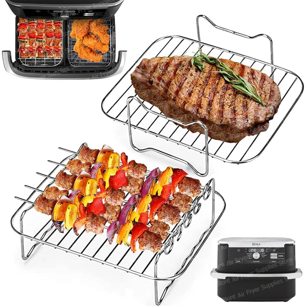 2 grilles + 4 brochettes NINJA - Food flex 10.4L