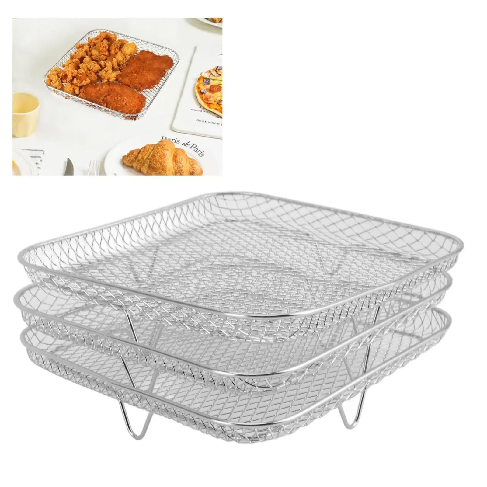 3 Grilles de cuisson pour PHILIPS - Série 3000 6.2L