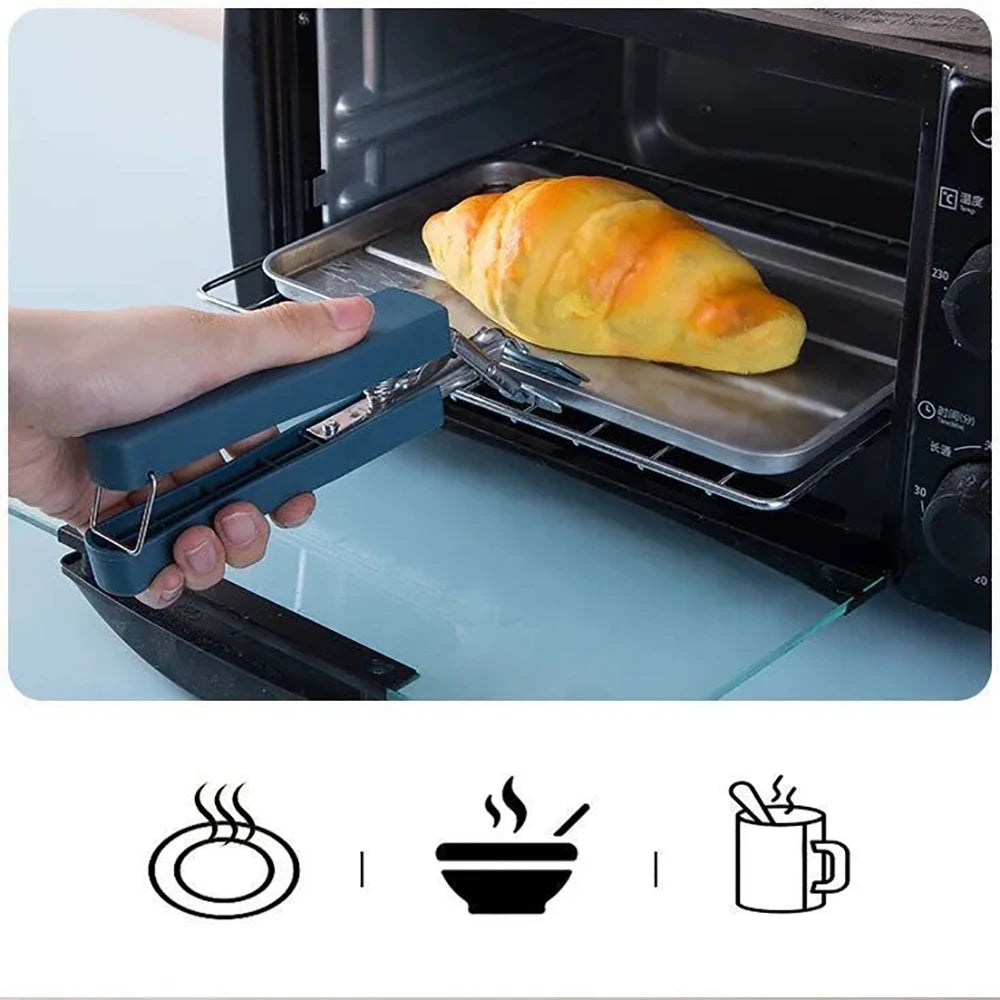 Pince / Gants silicone / Porte-plats - pour tous les Airfryer - bleu ou rose (Accessoires vendus séparément)