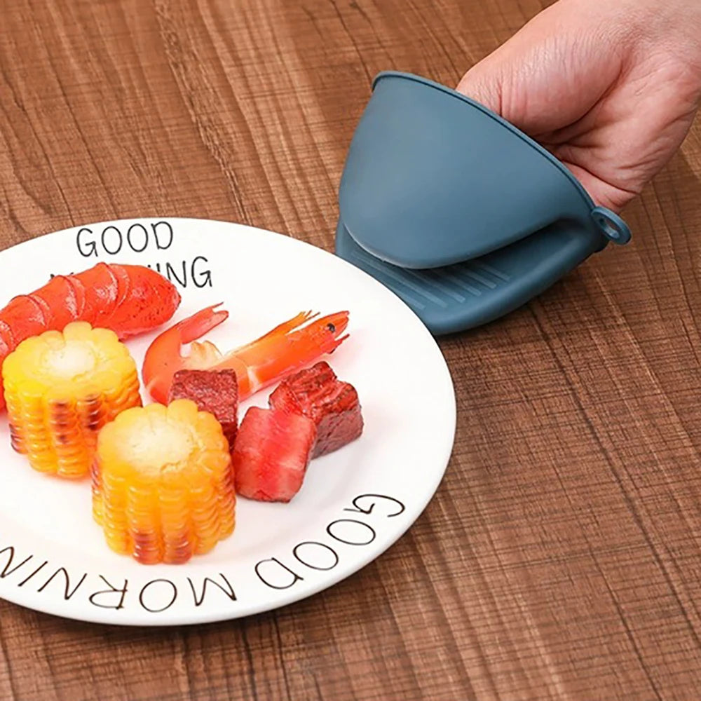 Pince / Gants silicone / Porte-plats - pour tous les Airfryer - bleu ou rose (Accessoires vendus séparément)