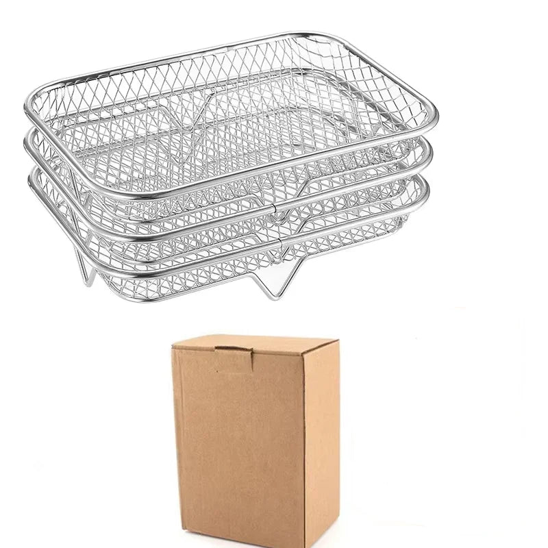 3 Grilles de cuisson INOX pour Philips série 3000 - Double bac 9L