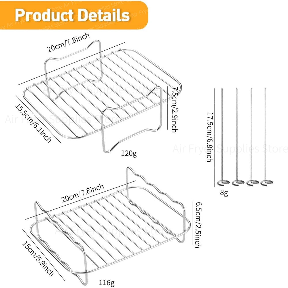 2 grilles + 4 brochettes NINJA - Food flex 10.4L