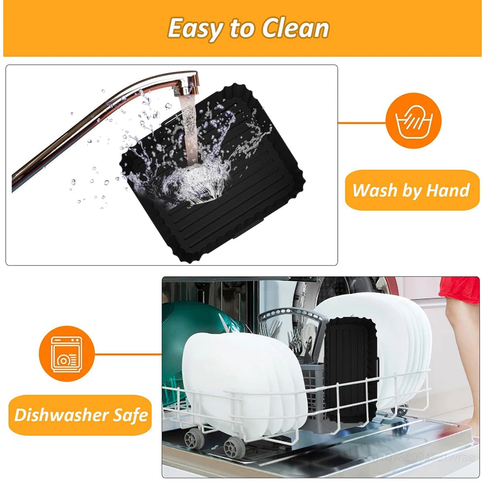 2 bacs silicone toutes cuissons pour Philips - serie 3000 Double bac 9L