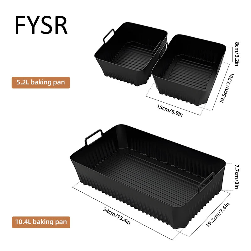 3 bacs en silicone pour DURONIC - AF34 10L