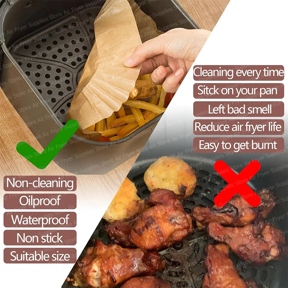 100 Papiers cuissons pour COSORI - Iconic Single 6.2L