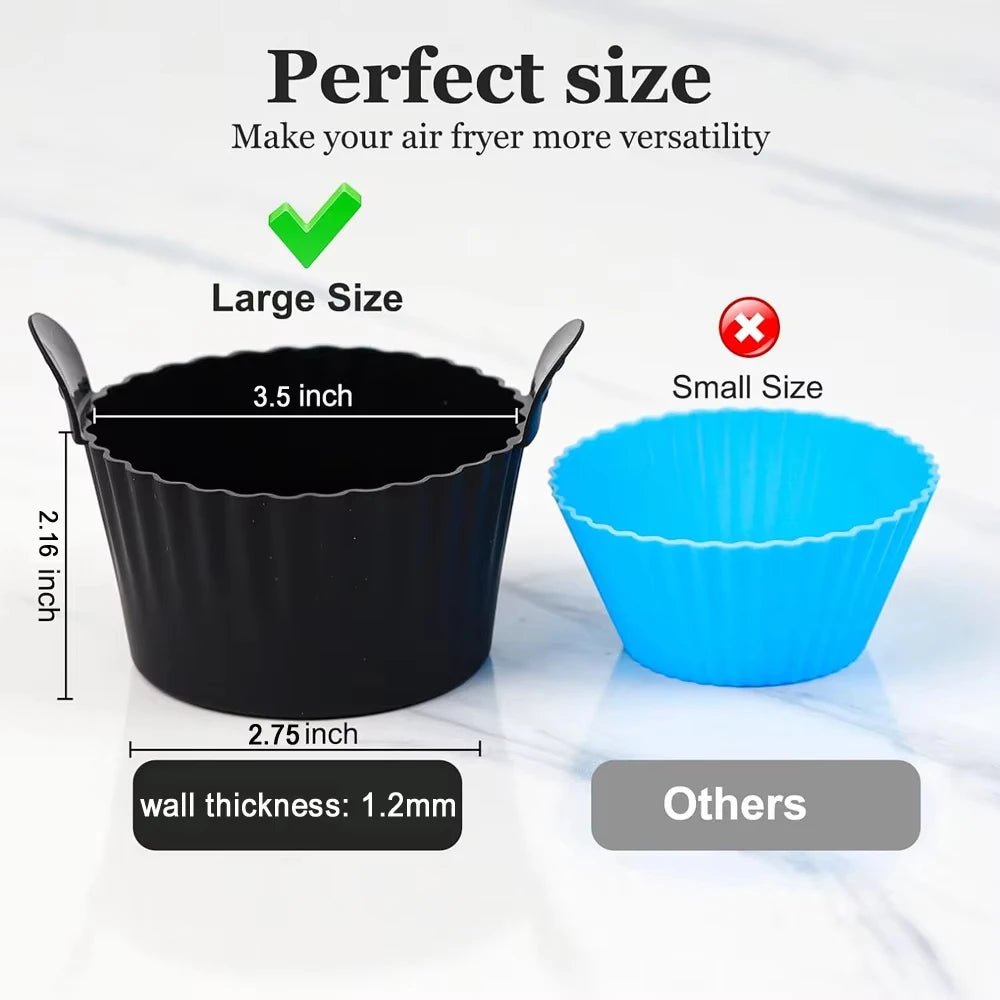 6 petits moules silicone pour tous les Airfryer