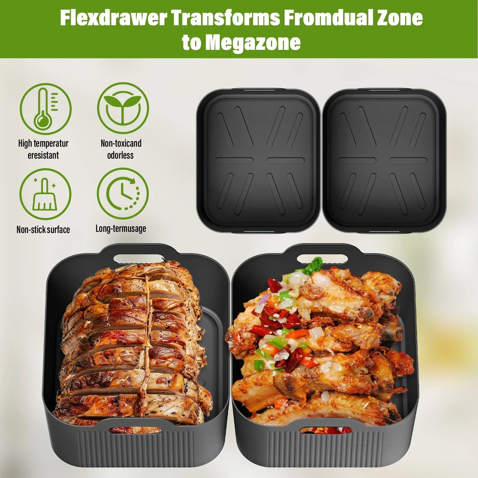 Bacs en silicone pour COSORI - Twinfry 10L