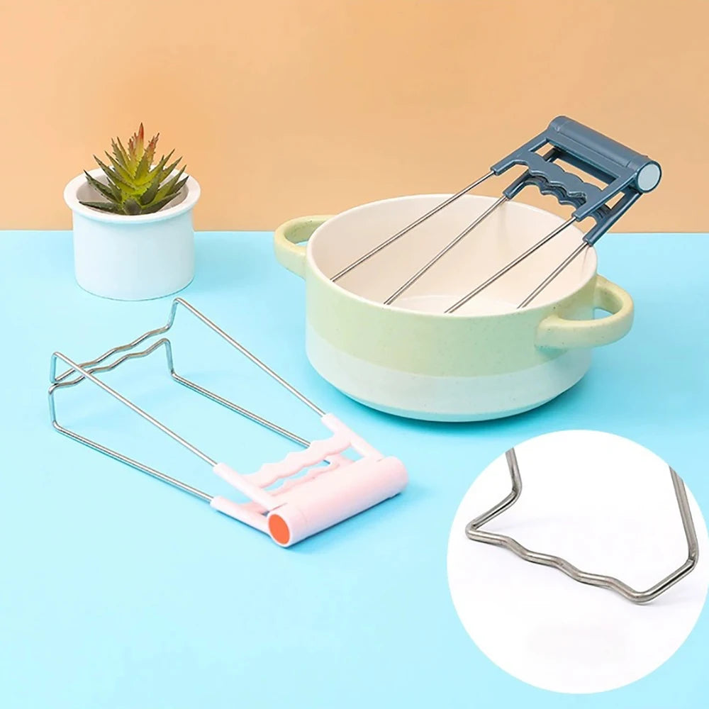 Pince / Gants silicone / Porte-plats - pour tous les Airfryer - bleu ou rose (Accessoires vendus séparément)