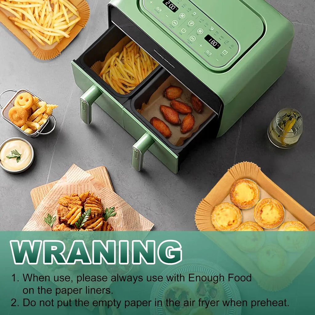 100 Papiers cuissons pour NINJA - Dual zone 7.6L