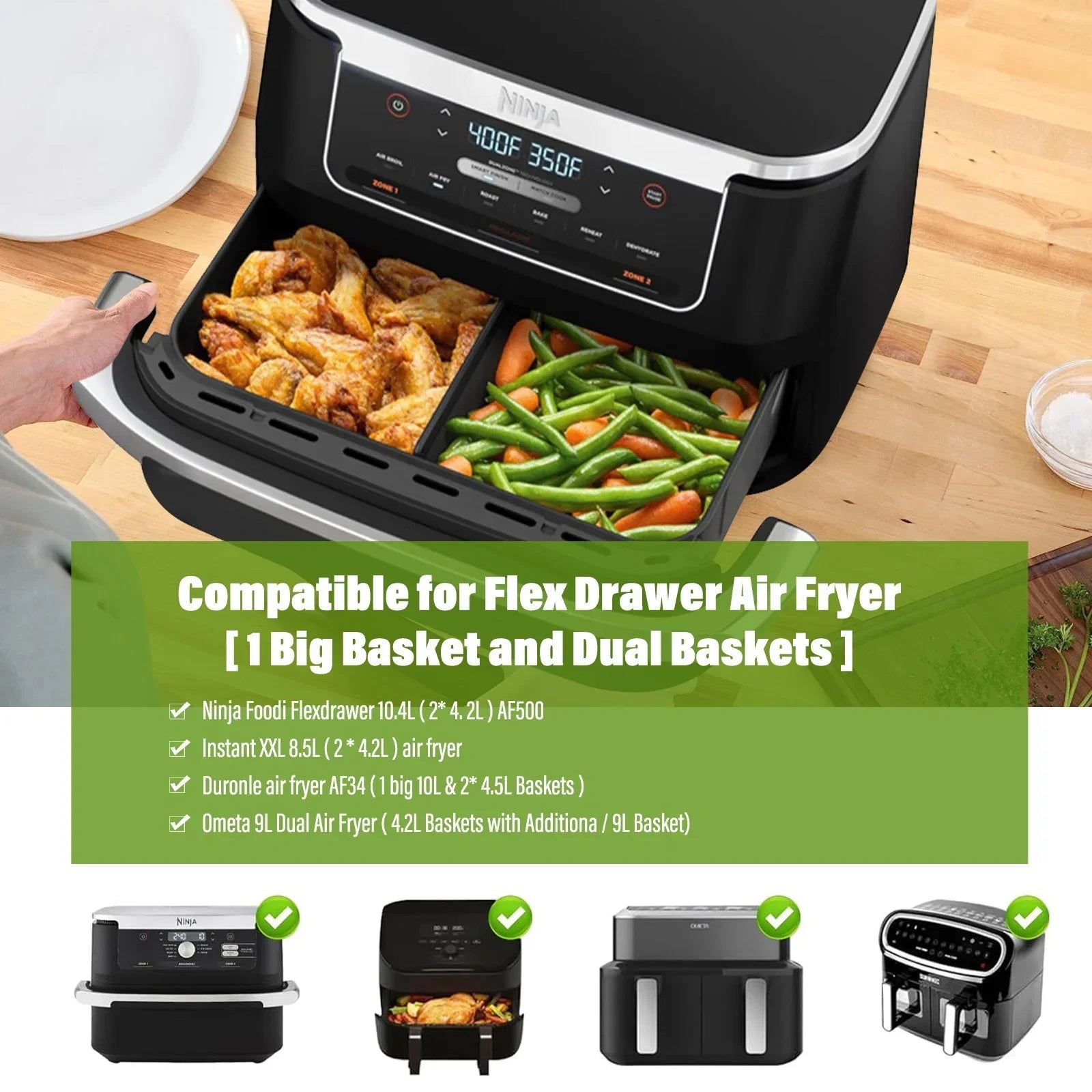 Bacs en silicone pour COSORI - Twinfry 10L