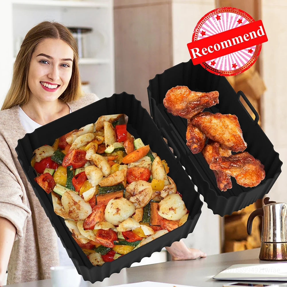 2 bacs silicone toutes cuissons pour Philips - serie 3000 Double bac 9L