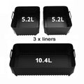3 bacs en silicone pour COSORI - Twinfry 8.6L