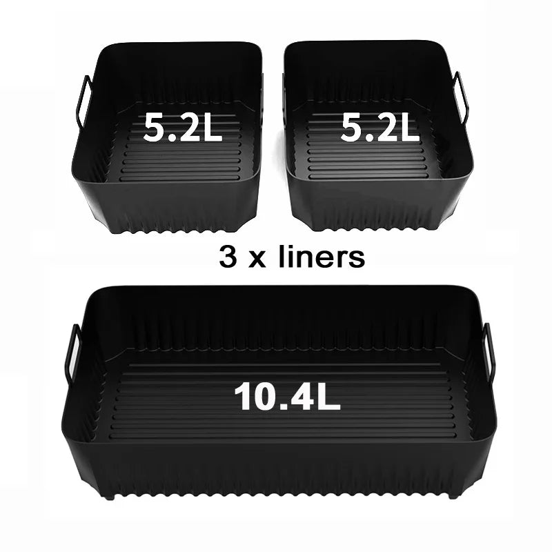 3 bacs en silicone pour DURONIC - AF34 10L