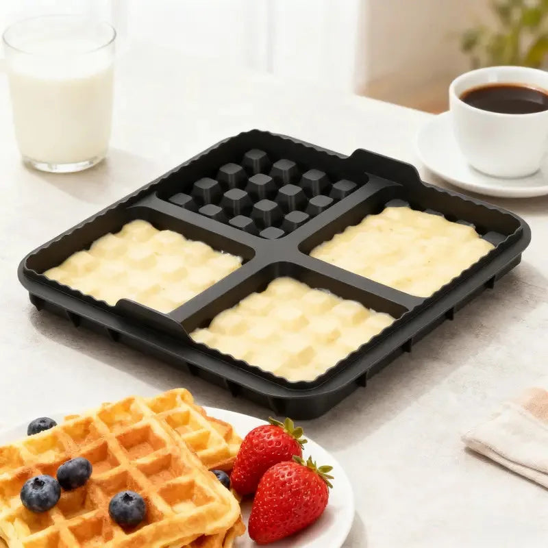 Moule à Gaufres Carré en Silicone pour AirFryer